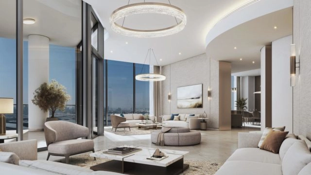 Waterfront apartment interior