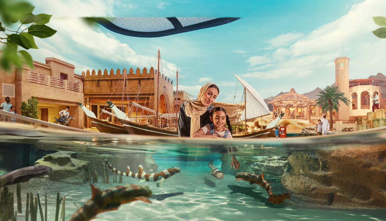 Yas Island aerial view